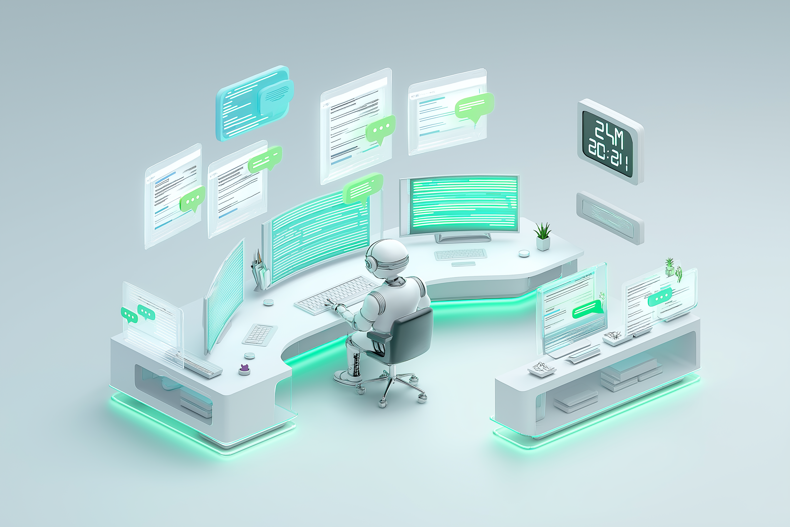 Professional chatbot customer service interface